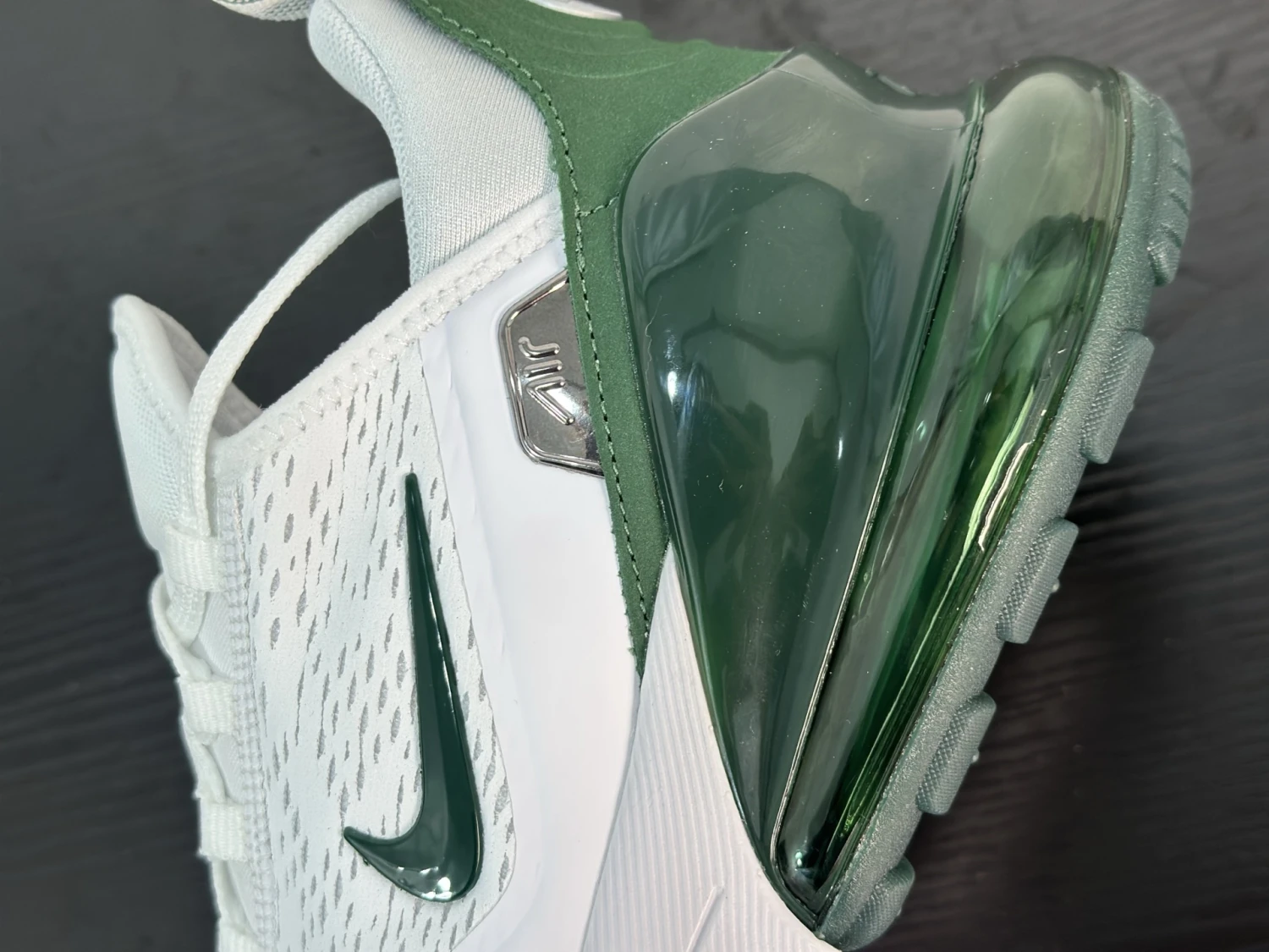Nike Air Max 270 Sneakers – White & Forest Green