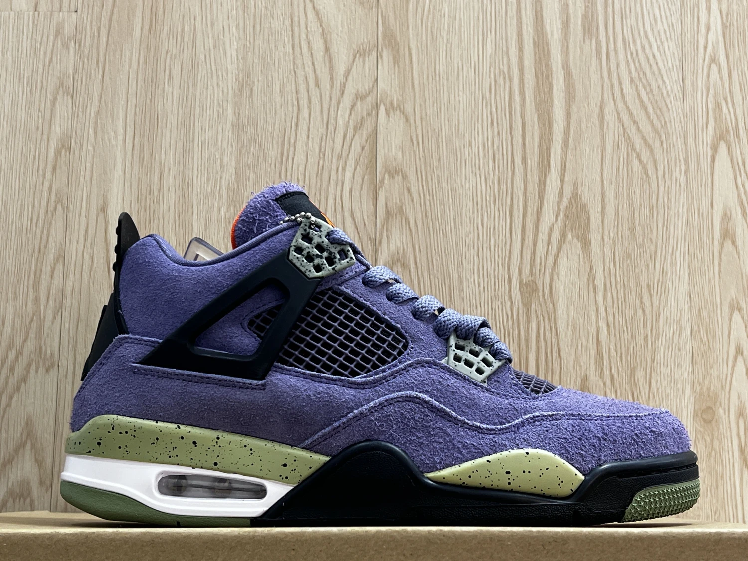 Air Jordan 4 Retro Purple Suede Basketball Sneaker
