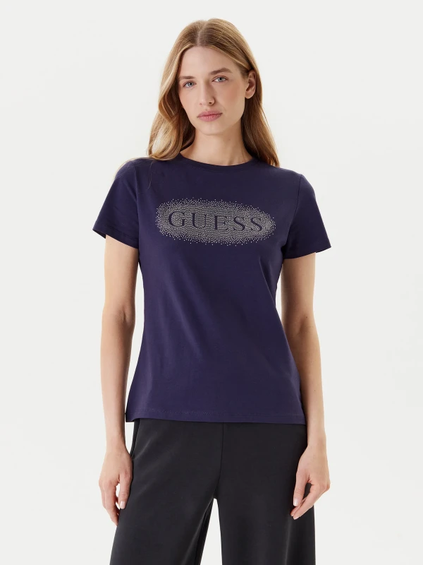 Guess Active Women's Blue Fitted T-Shirt