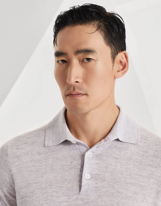 Brunello Cucinelli Linen Polo Shirt – Premium Mélange Classic