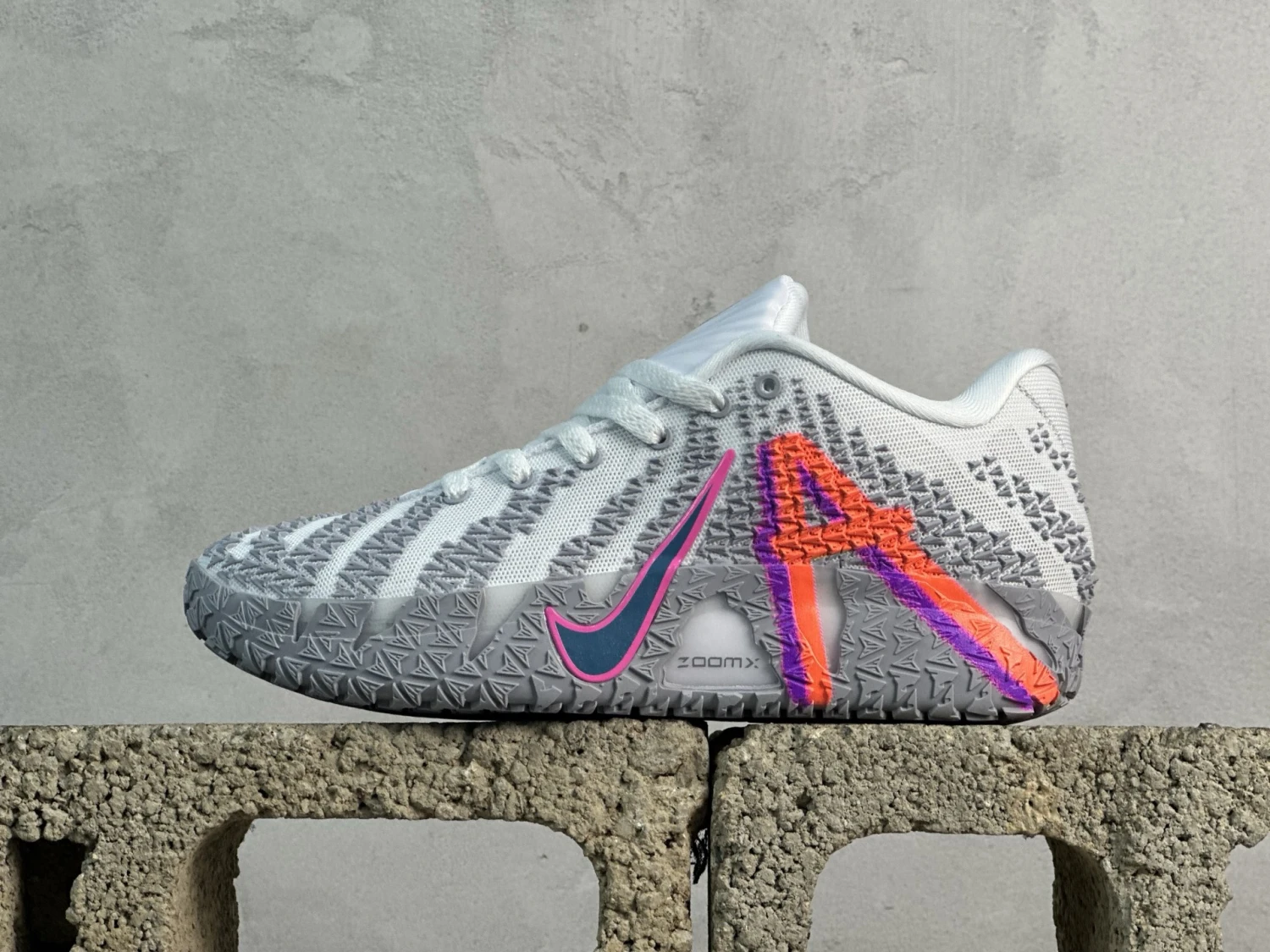 Nike Ja 1 Basketball Shoes – White & Grey