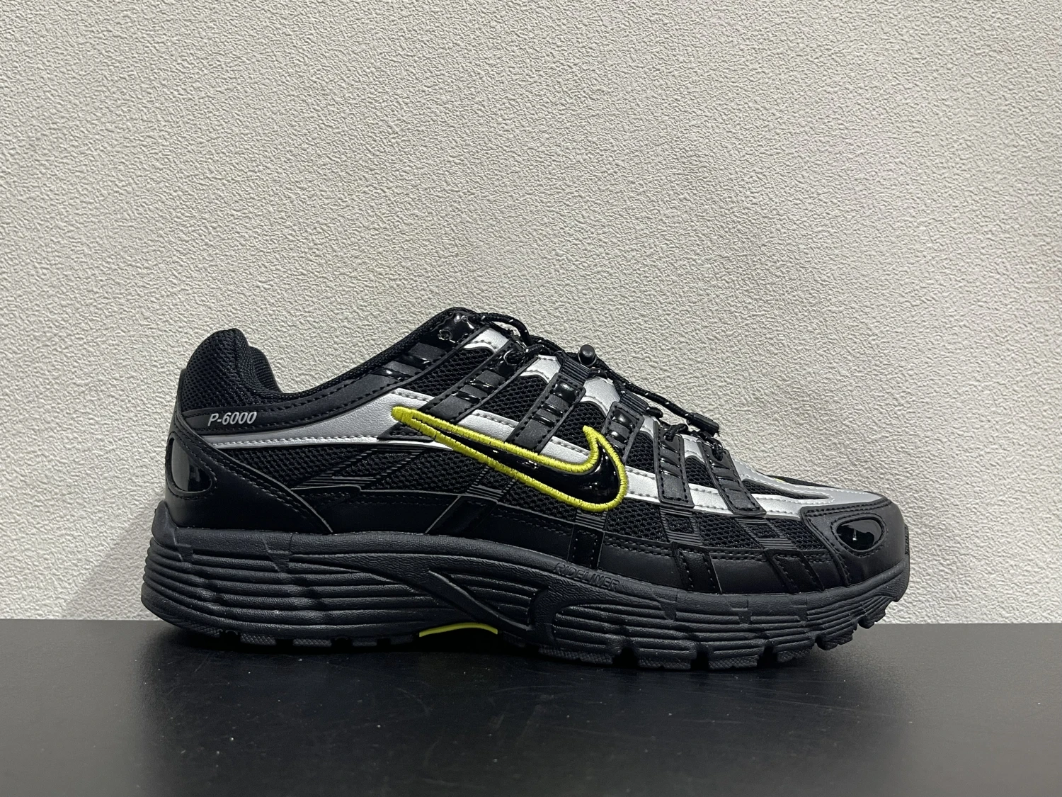 Nike Bomberman Series Sneakers – Black, Silver & Volt Yellow