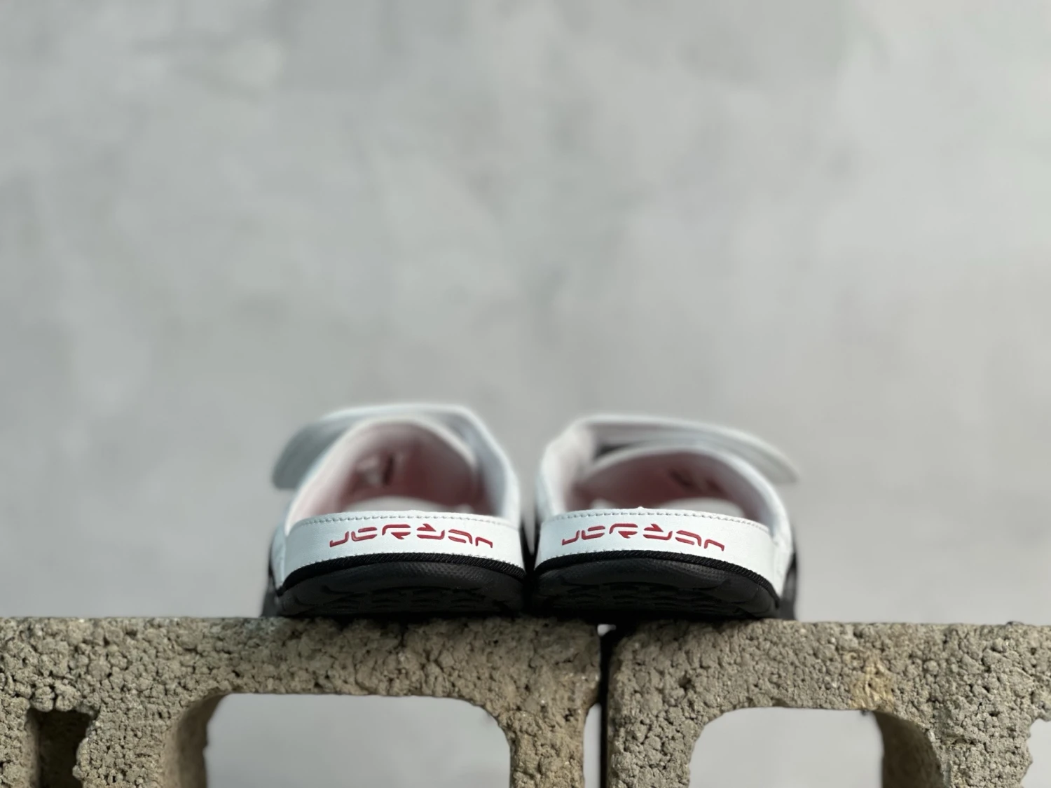 Jordan Hydro Slide "White, Black & Red" Comfort Sandals