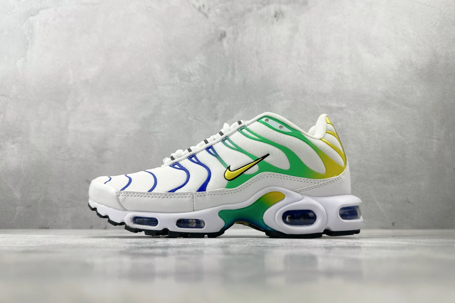 Nike Air Max Plus TN – White / Royal Blue / Green / Yellow