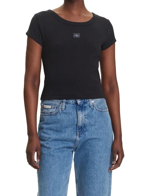 Calvin Klein Jeans Casual Women’s Black Cotton T-Shirt