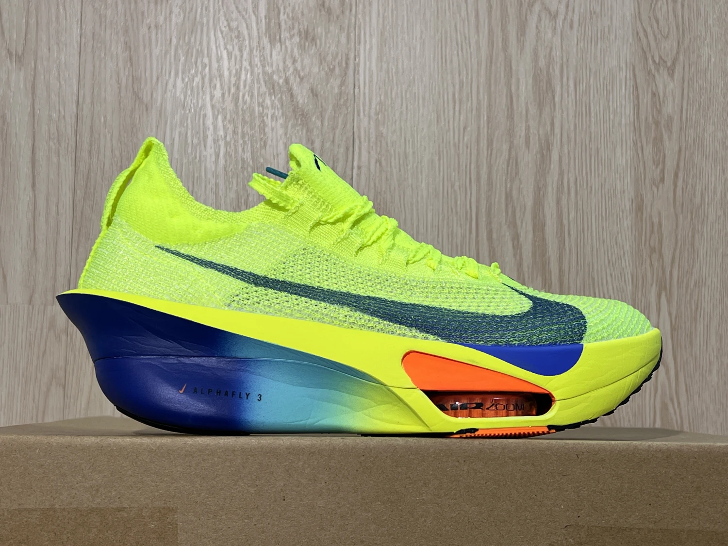 Nike Air Zoom Alphafly 3 Performance Sneakers – Volt Yellow Blue Orange