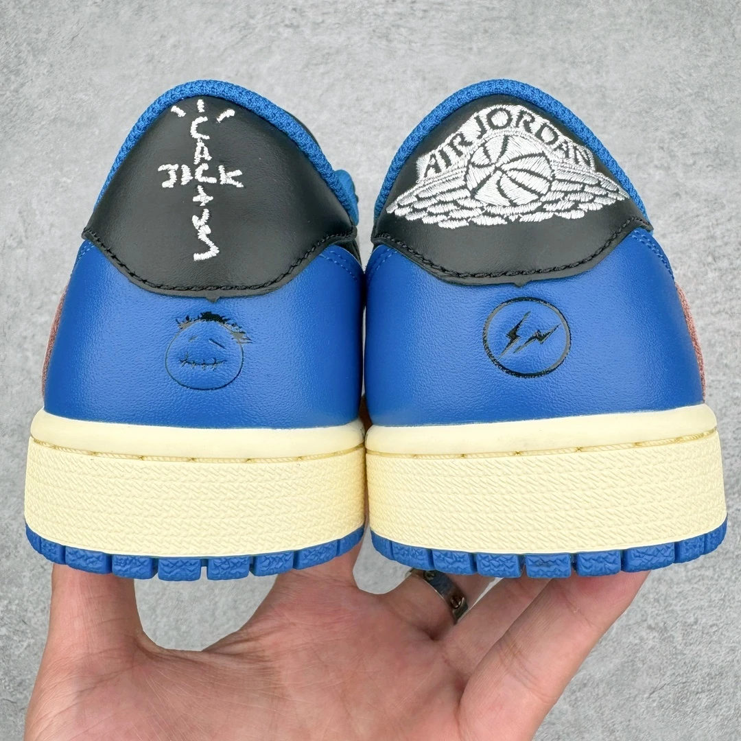 Nike Air Jordan 1 Low "Black/White/Royal Blue" Lifestyle Sneakers