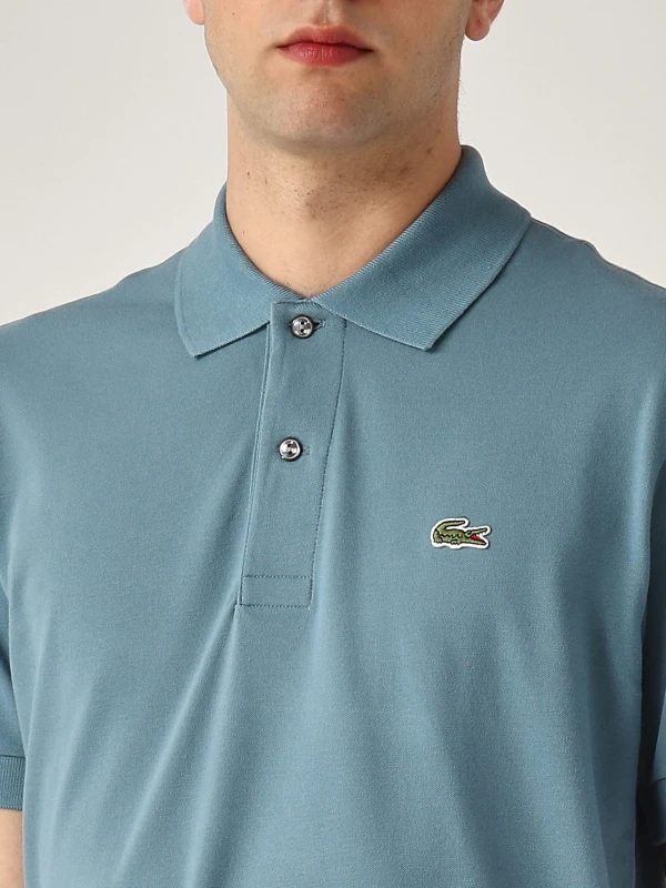 Lacoste Men's Light Blue Cotton Polo Shirt