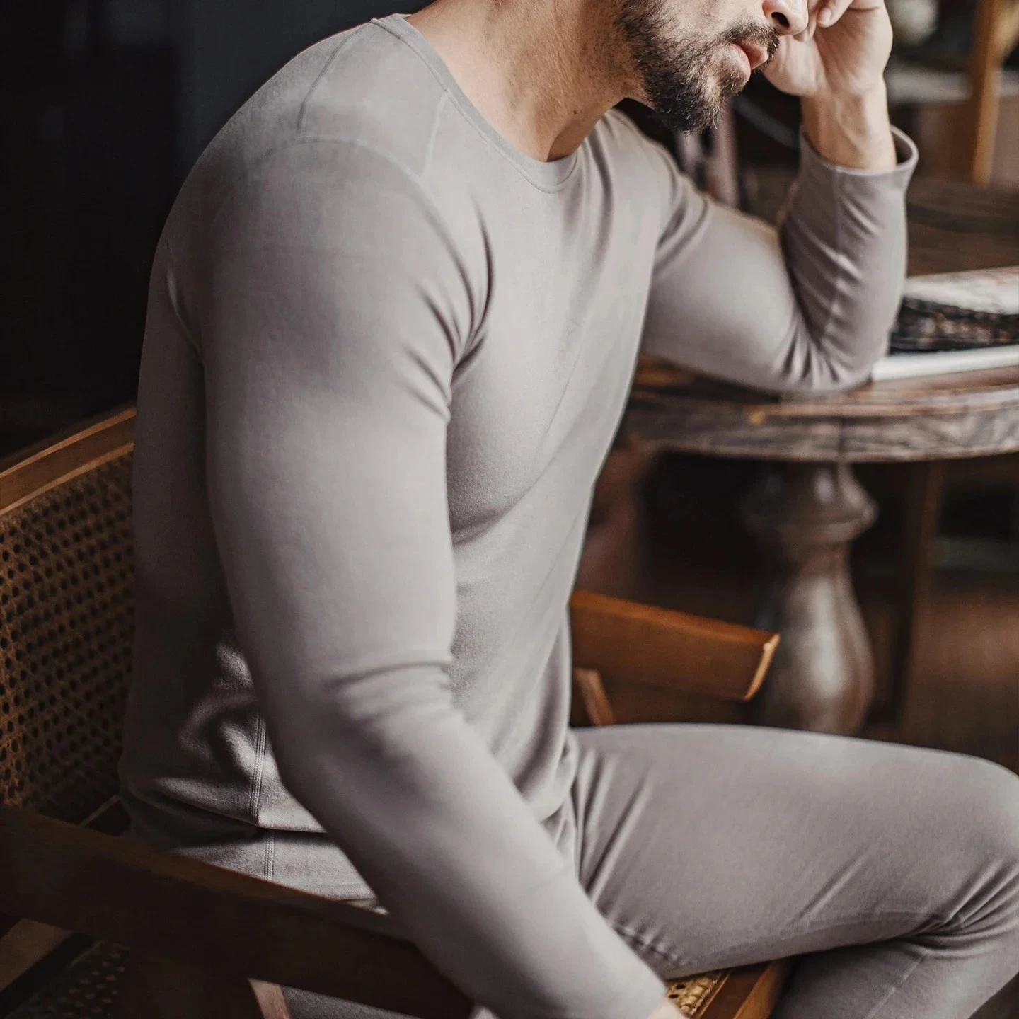 Men’s Double-Sided Fleece Thermal Base Layer Set | Winter Warm Seamless